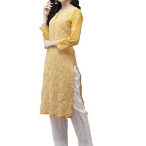 Ladies Cotton Embroidered Suit